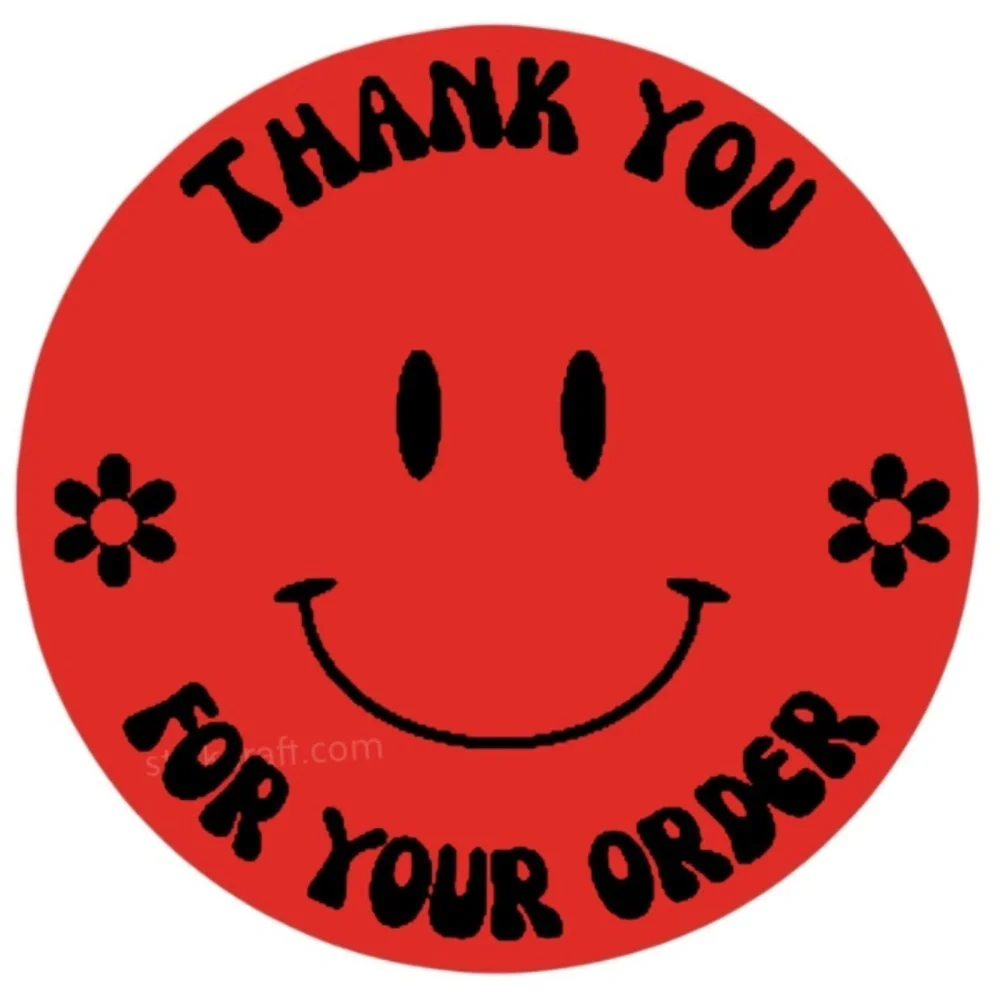 100 Thank You Stickers for your order  2in round Shipping Supplies  NWT poshmark